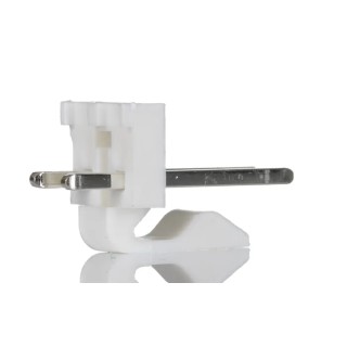 Molex 41791 Series Straight Through Hole Pin Header, 2 Contacts, 3.96 mm Pitch, 1 Row, Unshrouded 26-60-4020