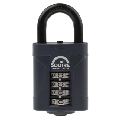 Squire Combination Padlock Die Cast, Weatherproof, 8 mm Shackle Diameter, 50 mm Body CP50