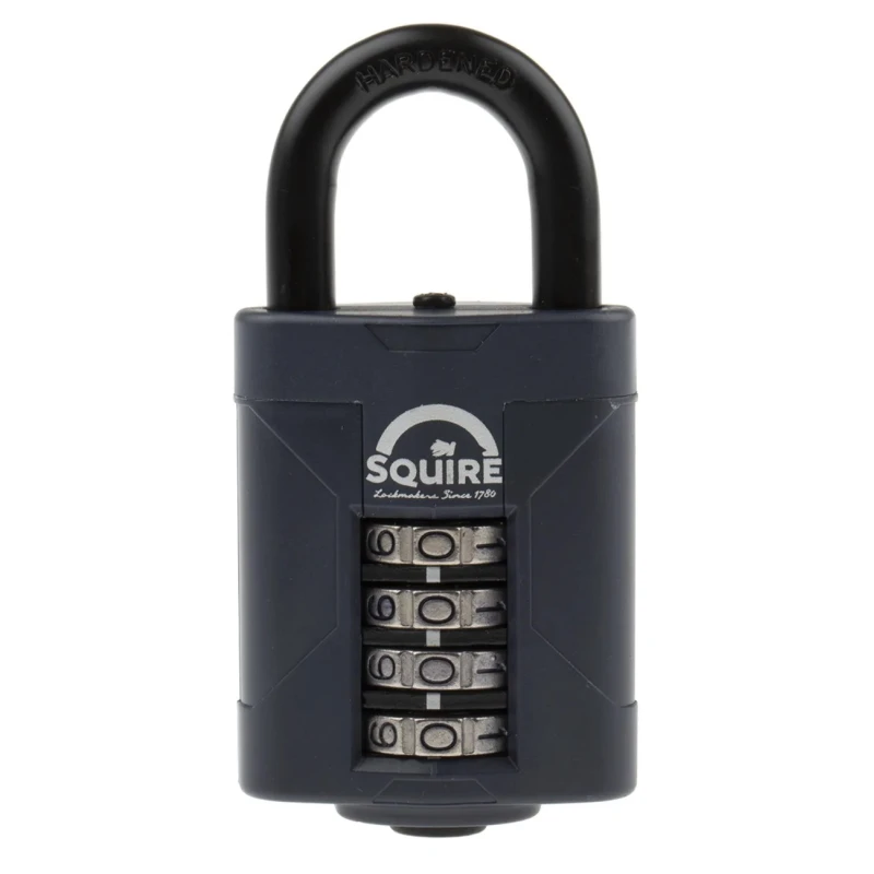 Squire Combination Padlock Die Cast, Weatherproof, 8 mm Shackle Diameter, 50 mm Body CP50