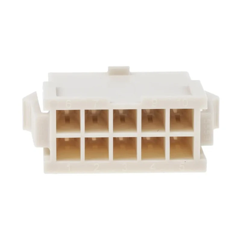 Molex Mini-Fit Jr Male Connector Housing, 4.2 mm Pitch, 10 Way, 2 Row Straight 39-01-2106