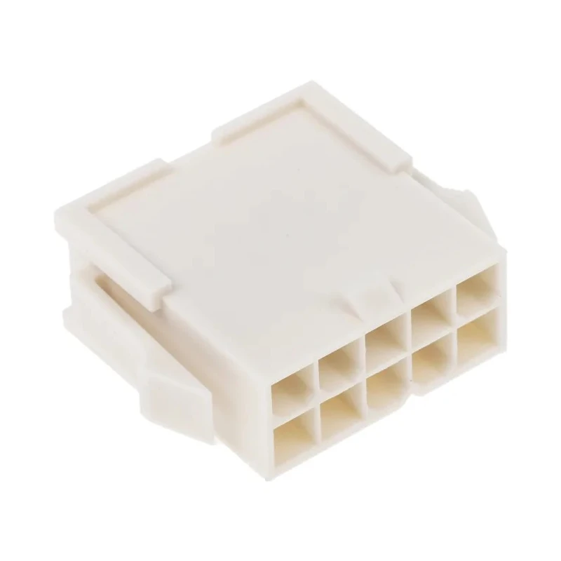 Molex Mini-Fit Jr Male Connector Housing, 4.2 mm Pitch, 10 Way, 2 Row Straight 39-01-2106