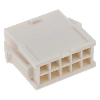 Molex Mini-Fit Jr Male Connector Housing 4.2 mm Pitch 10 Way 2 Row Straight 39-01-2106