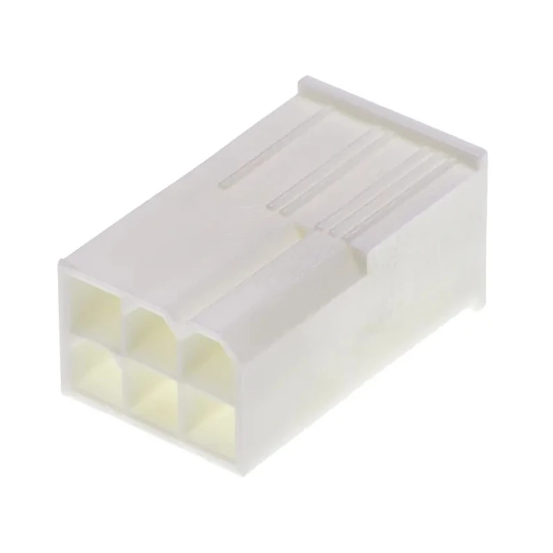 Molex Mini-Fit Jr Male Connector Housing 4.2 mm Pitch 6 Way 2 Row Straight 39-01-3069