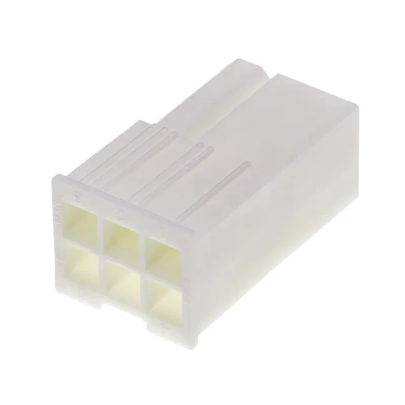 Molex Mini-Fit Jr Male Connector Housing 4.2 mm Pitch 6 Way 2 Row Straight 39-01-3069