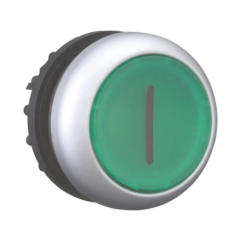 Eaton RMQ Titan M22 Series Green Maintained Push Button Head 22 mm Cutout IP67 216959 M22-DRL-G-X1