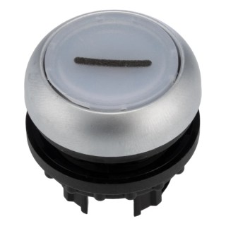 Eaton RMQ Titan M22 Series White Maintained Push Button Head, 22 mm Cutout, IP67 216963 M22-DRL-W-X1