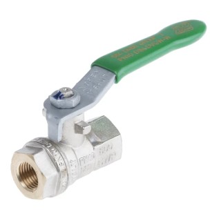 RS PRO Brass Threaded 2-Way BSPP Ball Valve 40 bar Maximum Operating Pressure 150°C Maximum Operating Temperature 141-7705