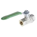 RS PRO Brass Threaded 2-Way BSPP Ball Valve 40 bar Maximum Operating Pressure 150°C Maximum Operating Temperature 141-7705
