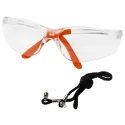 Portwest Safety Glasses, Anti-Scratch and UV Resistant Clear Polycarbonate Lens PW38