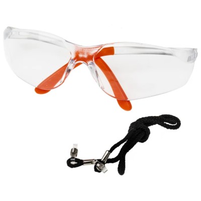 Portwest Safety Glasses, Anti-Scratch and UV Resistant Clear Polycarbonate Lens PW38