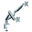 RS PRO Dual LCD Monitor Arm, Clamp Mount, Supports Maximum Load 9 kg, VESA 75x75 mm or 100x100 mm, Depth 860 mm 141-8310