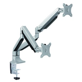 RS PRO Dual LCD Monitor Arm, Clamp Mount, Supports Maximum Load 9 kg, VESA 75x75 mm or 100x100 mm, Depth 860 mm 141-8310