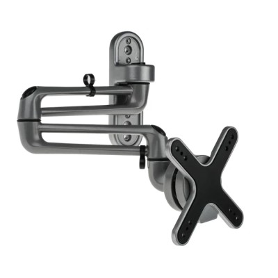 RS PRO Monitor Arm Wall Mount VESA 75x75 mm & 100x100 mm Max Load 15 kg 126mm Height 126mm Width 418mm Depth 141-8309