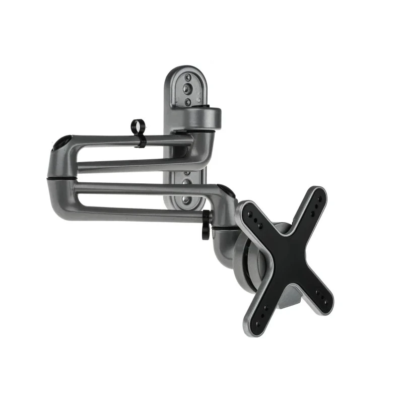 RS PRO Monitor Arm Wall Mount VESA 75x75 mm & 100x100 mm Max Load 15 kg 126mm Height 126mm Width 418mm Depth 141-8309