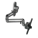 RS PRO Monitor Arm Wall Mount VESA 75x75 mm & 100x100 mm Max Load 15 kg 126mm Height 126mm Width 418mm Depth 141-8309