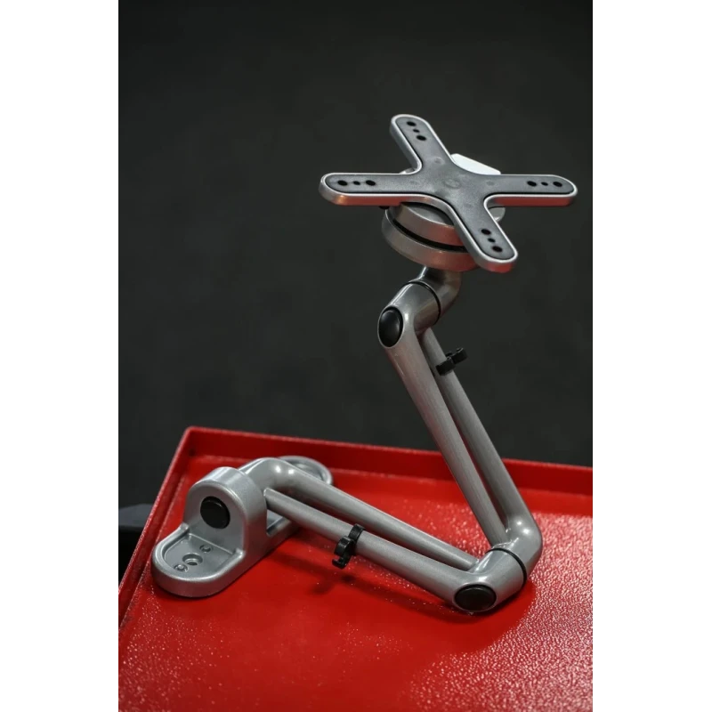 RS PRO Monitor Arm Wall Mount VESA 75x75 mm & 100x100 mm Max Load 15 kg 126mm Height 126mm Width 418mm Depth 141-8309