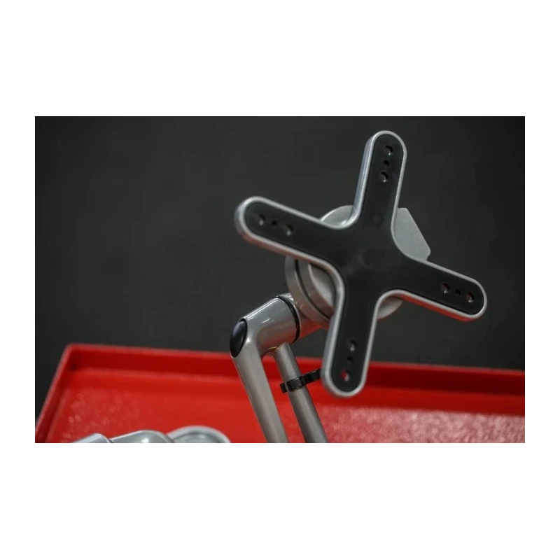 RS PRO Monitor Arm Wall Mount VESA 75x75 mm & 100x100 mm Max Load 15 kg 126mm Height 126mm Width 418mm Depth 141-8309
