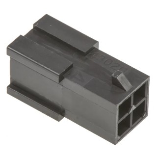 Molex Micro-Fit 3.0 Male Connector Housing 3 mm Pitch 4 Way 2 Row Straight 43020-0401
