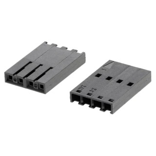 Molex SL Female Connector Housing Nylon 2.54 mm Pitch 4 Contacts 1 Row Straight 50-57-9004