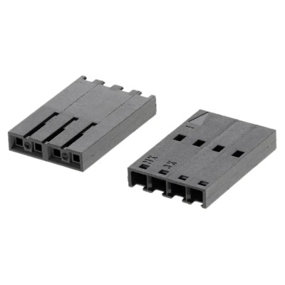 Molex SL Female Connector Housing Nylon 2.54 mm Pitch 4 Contacts 1 Row Straight 50-57-9004