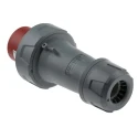 MENNEKES PowerTOP Plus IP67 Red Cable Mount 3P+N+PE Straight Industrial Power Connector 63A 400V 3325RS