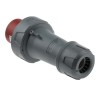 MENNEKES PowerTOP Plus IP67 Red Cable Mount 3P+N+PE Straight Industrial Power Connector 63A 400V 3325RS
