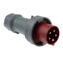MENNEKES PowerTOP Plus IP67 Red Cable Mount 3P+N+PE Straight Industrial Power Connector 63A 400V 3325RS