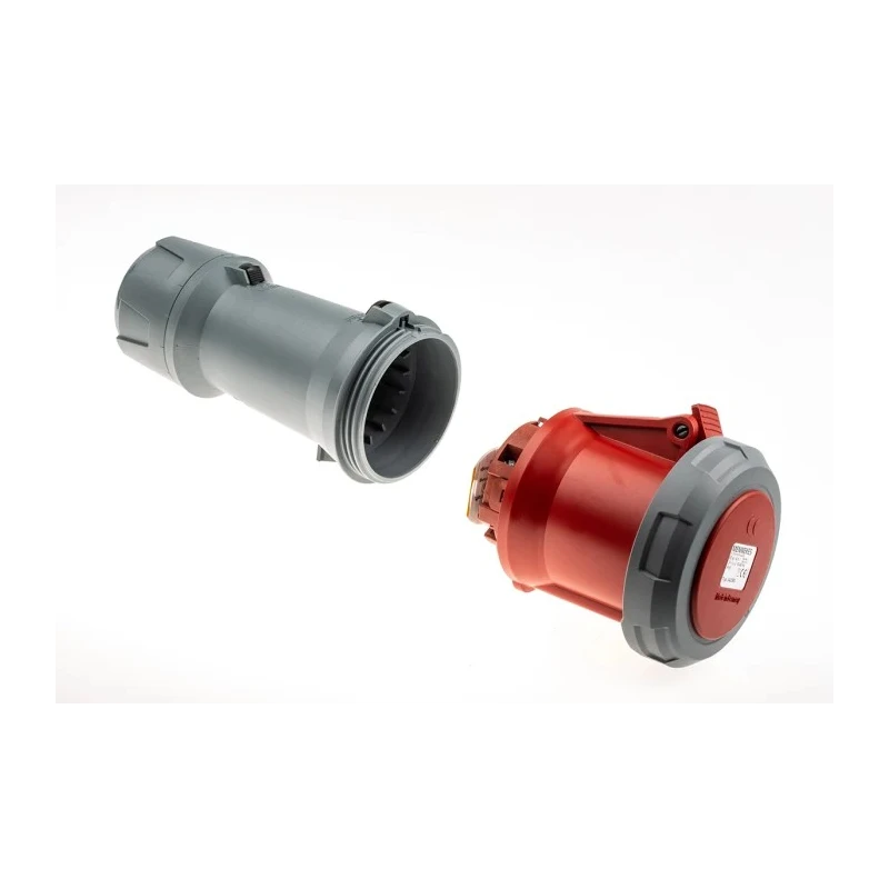 MENNEKES Rated At 63A 400V IP67 Red Cable Mount Industrial Power Connector PowerTOP Plus IP67