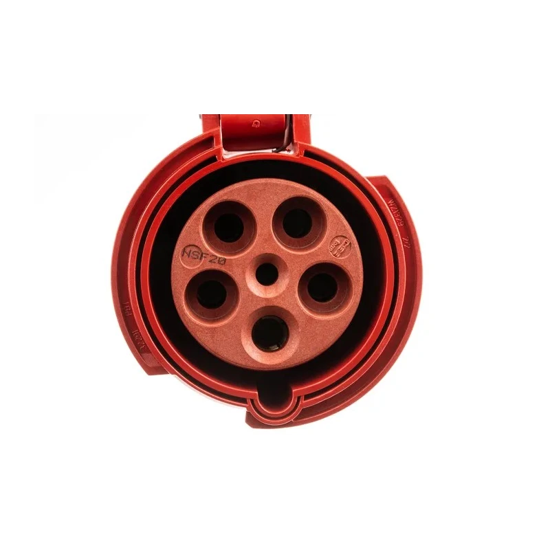 MENNEKES Rated At 63A 400V IP67 Red Cable Mount Industrial Power Connector PowerTOP Plus IP67