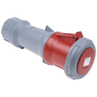 MENNEKES Rated Industrial Power Connector 63A 400V IP67 Red Cable Mount PowerTOP Plus 
