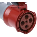 MENNEKES Rated Industrial Power Connector 63A 400V IP67 Red Cable Mount PowerTOP Plus 