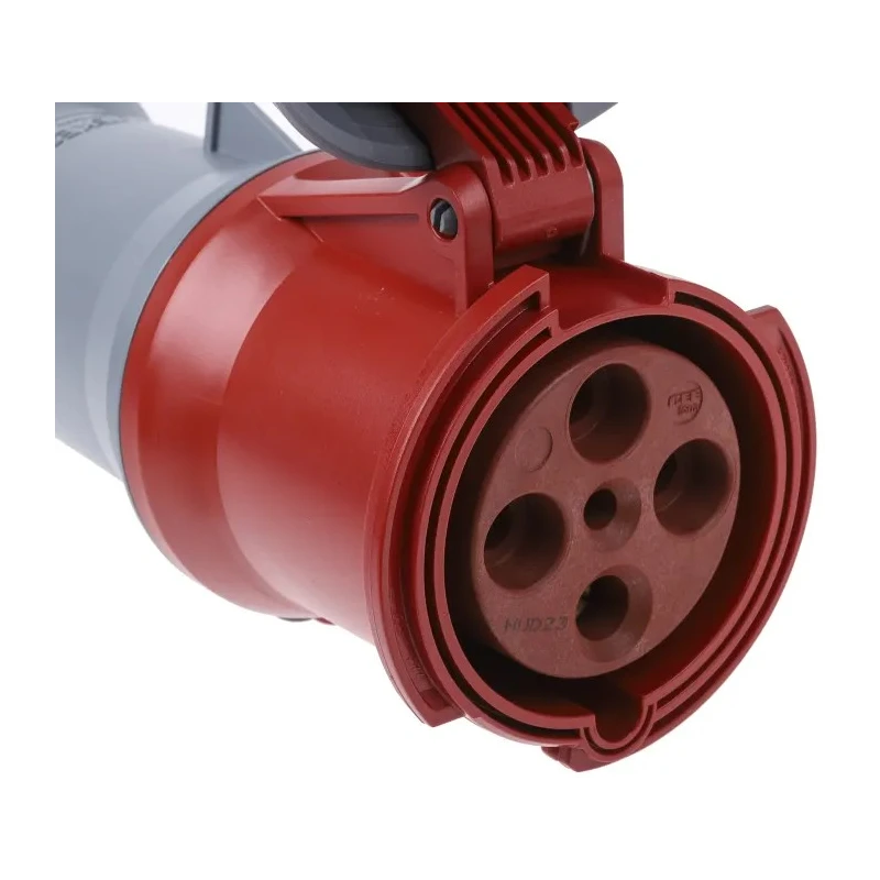MENNEKES Rated Industrial Power Connector 63A 400V IP67 Red Cable Mount PowerTOP Plus 