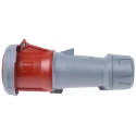 MENNEKES Rated Industrial Power Connector 63A 400V IP67 Red Cable Mount PowerTOP Plus 