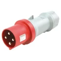 Scame Mennekes PowerTOP IP44 Red Cable Mount 3P+PE Straight Industrial Power Connector 63A 400V 3252RS