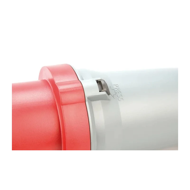 Scame Mennekes PowerTOP IP44 Red Cable Mount 3P+PE Straight Industrial Power Connector 63A 400V 3252RS