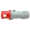 Scame Mennekes PowerTOP IP44 Red Cable Mount 3P+PE Straight Industrial Power Connector 63A 400V 3252RS