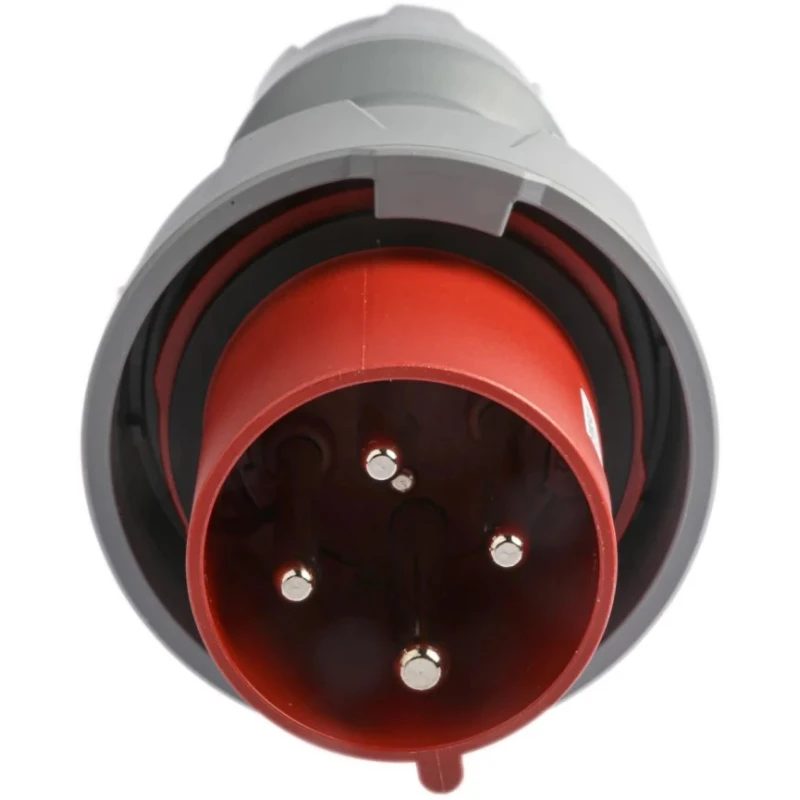 MENNEKES PowerTOP Plus IP67 Red Cable Mount 3P+PE Straight Industrial Power Connector 63A 400V 3308RS