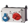 MENNEKES Switchable Socket IP44 2+E, Earthing Position 6h Right Angle Industrial Interlock 16A 230V