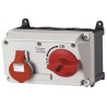 MENNEKES Switchable Industrial Interlock Socket 3+E Earthing Position 6h Right Angle 16A 400V IP44