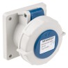 MENNEKES Industrial Power Connector 16A 230V IP67 Blue Panel Mount 3 Poles