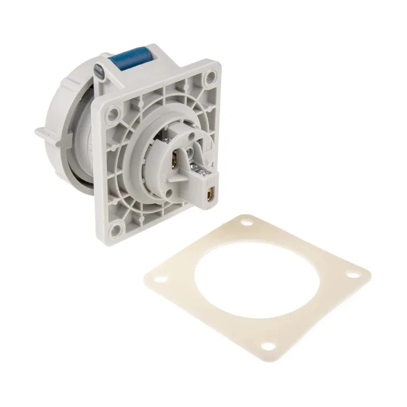 MENNEKES Industrial Power Connector 16A 230V IP67 Blue Panel Mount 3 Poles 