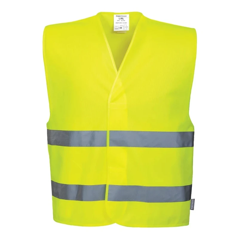 Portwest Yellow High Visibility Velcro Safety Vest Polyester L/XL 141-7768