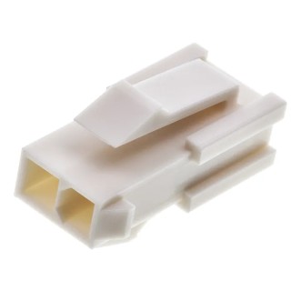 Molex Mini-Fit Male Connector Housing 4.2 mm Pitch 2 Way 2 Row Straight Nylon Panel Mount 39-01-2026