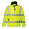 Portwest Yellow Men's Hi Vis Work Fleece Polyester Mesh Lined, Zipper Closure, Size XL 141-7776