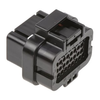 TE Connectivity AMP Superseal Automotive Connector Male Black Cable 34 Way Crimp Termination 4-1437290-0