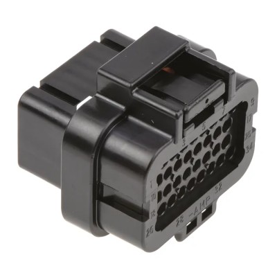 TE Connectivity AMP Superseal Automotive Connector Male Black Cable 34 Way Crimp Termination 4-1437290-0
