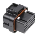 TE Connectivity AMP Superseal Automotive Connector Male Black Cable 34 Way Crimp Termination 4-1437290-0