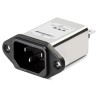 Schaffner 250V AC 6A Panel Mount IEC Filter Male Connector Faston Termination FN9222UZ-6-06