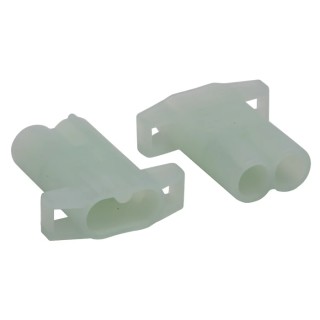 TE Connectivity Commercial MATE-N-LOK Male Connector Housing 5.98 mm Pitch 2 Way 1 Row Straight 151679