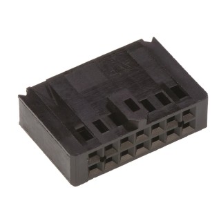 TE Connectivity AMPMODU MOD IV Female Connector Housing 2.54 mm Pitch 14 Way 2 Row Straight 102387-2
